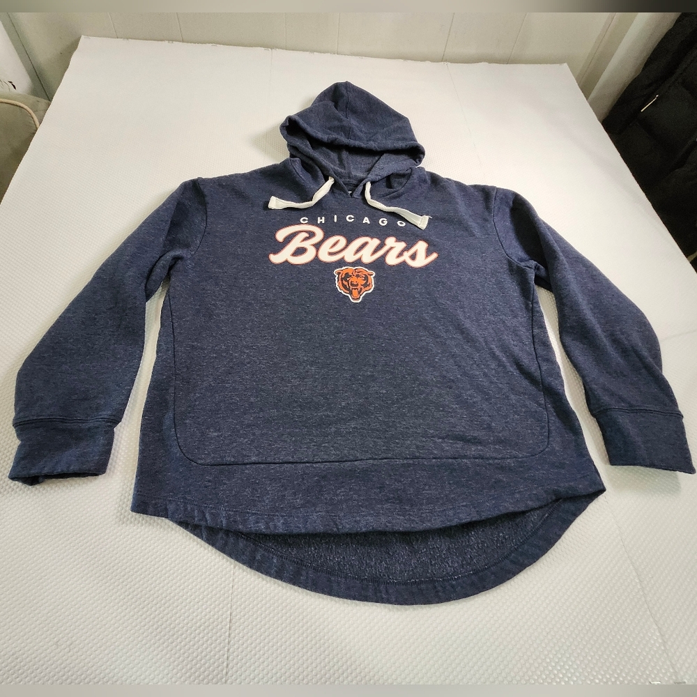 Women's Fanatics Heather Navy Chicago Bears Pullover Hoodie Size XL
